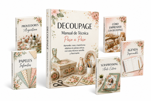 GENERÁ DESDE $500.000 POR SEMANA CON DECOUPAGE + 5 REGALOS